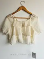 شومیز کراپ دکمه‌دار چین چینی